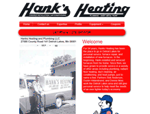 Tablet Screenshot of hanksheating.com